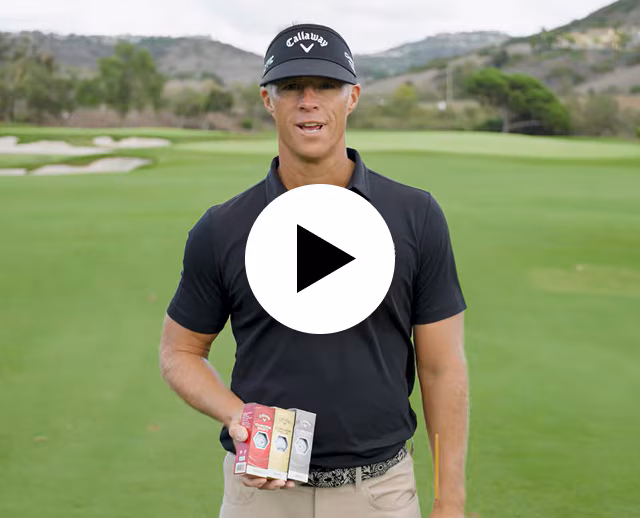 Johnny Thompson Holding Callaway 2026 Chrome Balls