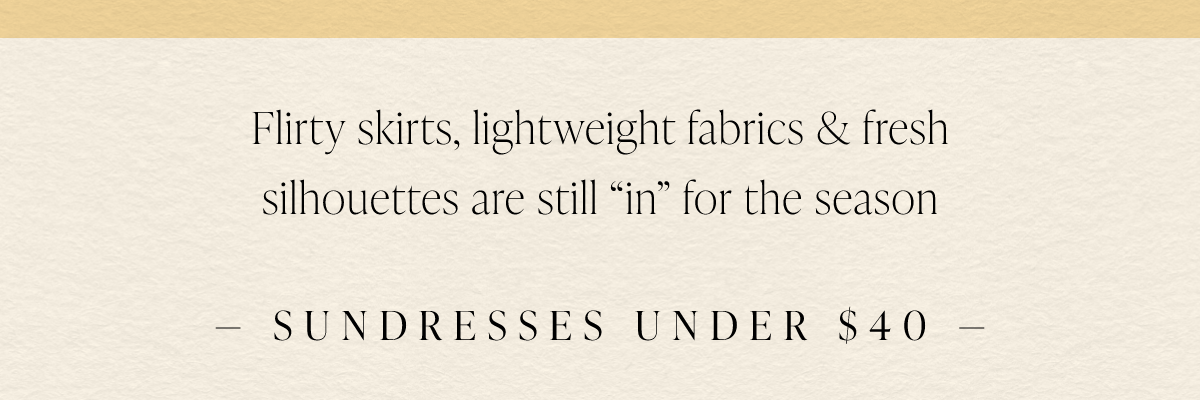 Dresses $39.99 & Under