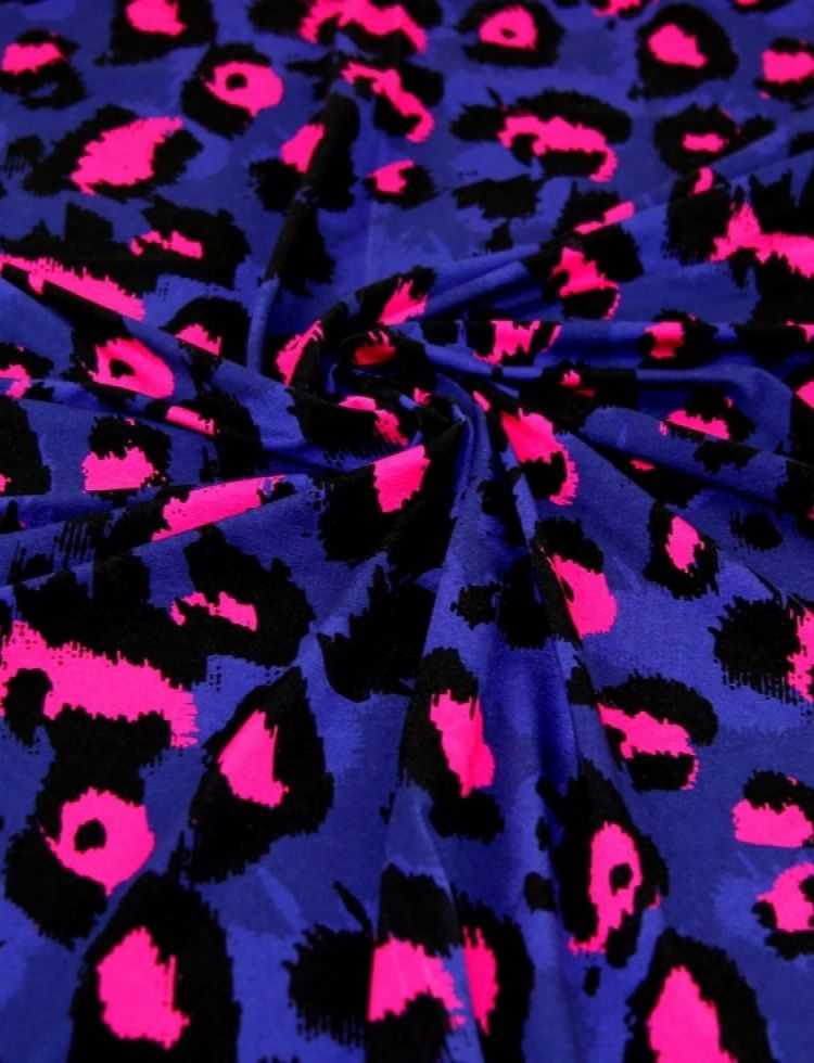 Minerva Exclusive Animal Glow Viscose Jersey Stretch Knit POD Fabric Allure