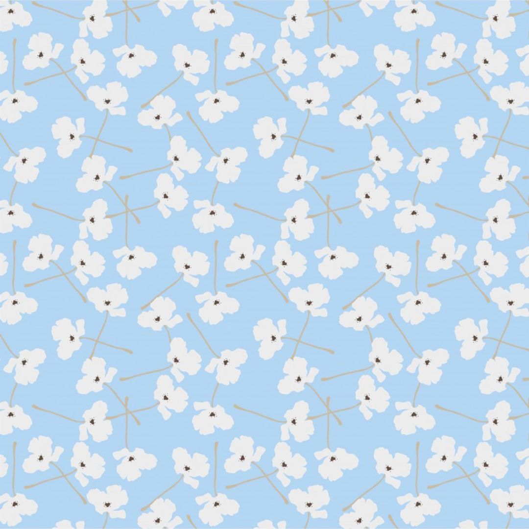 Minerva Exclusive Meadow Melody Supima Cotton Lawn POD Fabric Hydrangea