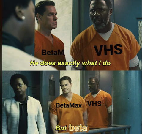 "He does exactly what I do... but BETA"