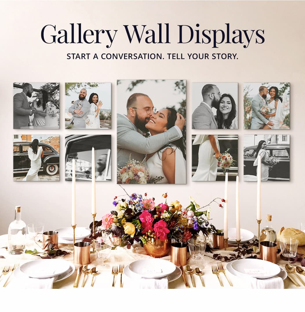 Start a conversation and tell your story with Gallery Wall Displays.