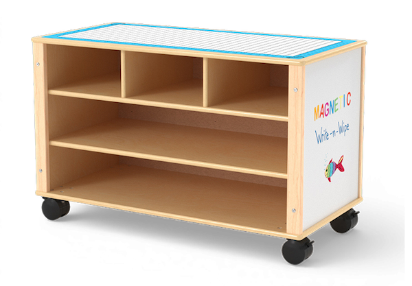 Jonti-Craft® Kids Mobile 24"H STEM Learning Station Shelf with Storage