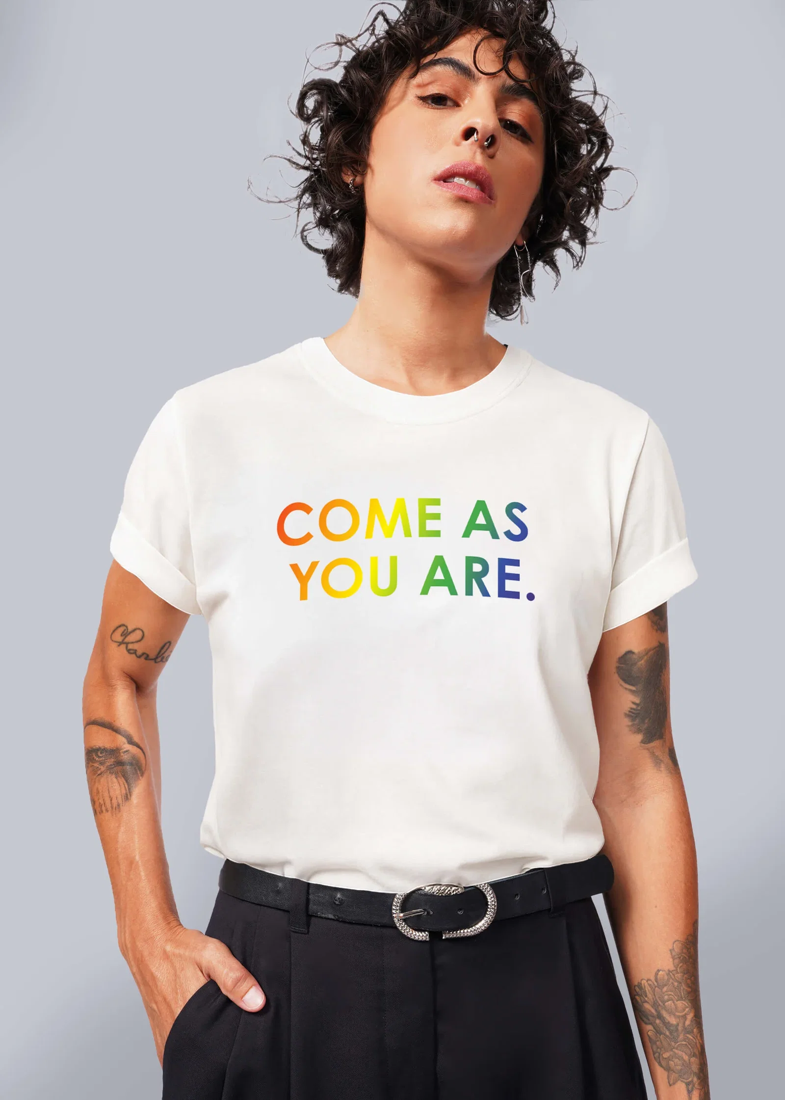 Image of Come As You Are Pride Tee