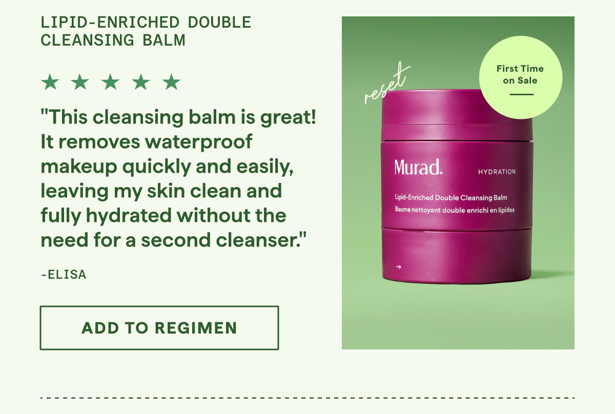 Lipid-Enriched Double Cleansing Balm