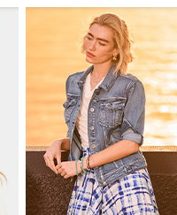 Summer Check Hanky Hem Skirt