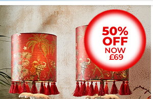 Serene Bohemian Set of 2 Monkey Table Lamps