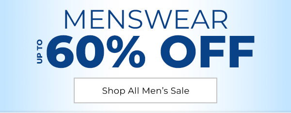Menswear Up To 60% Off - Shop All Men's Sale