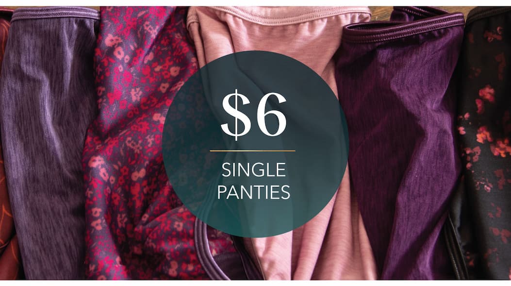 $6 single panties