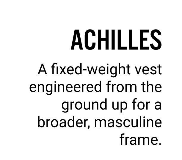 Achilles | Men's Weighted Vest