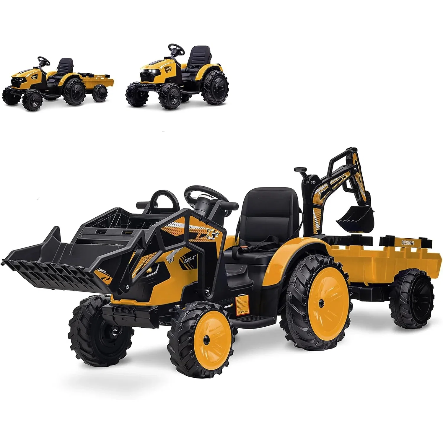 Image of Ride P Series 3-in-1 Ride-On Tractor