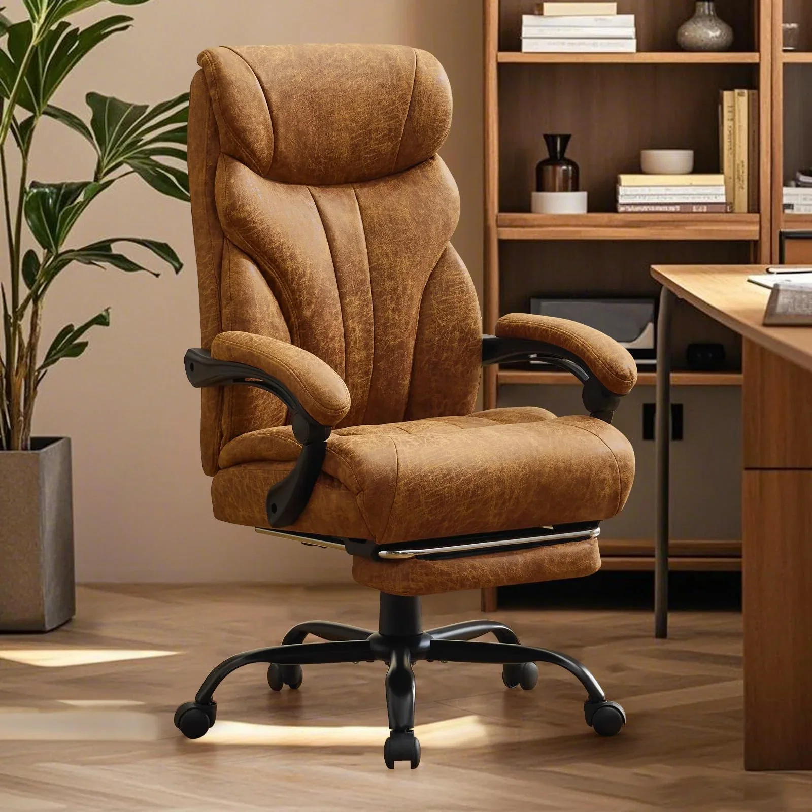 Image of Comfortable Office Desk Chair 500 LBS, Big and Tall Office Chairs