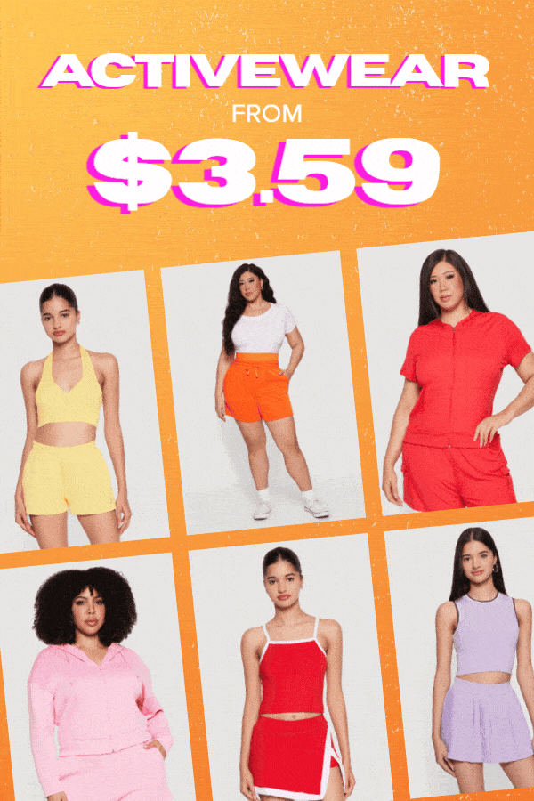 ACTIVEWEAR FROM $3.59