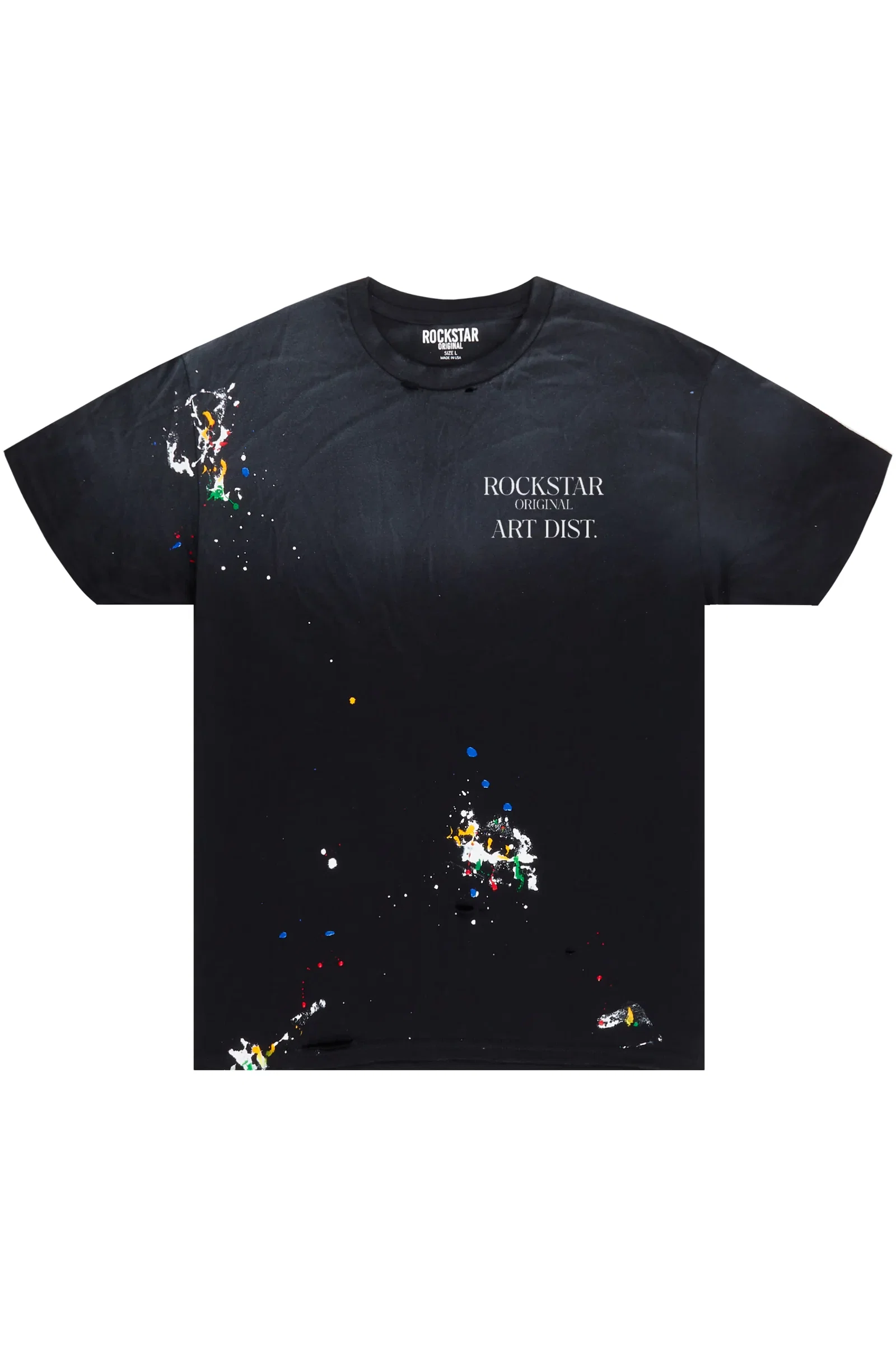 Image of Palmer Black Graphic T-Shirt