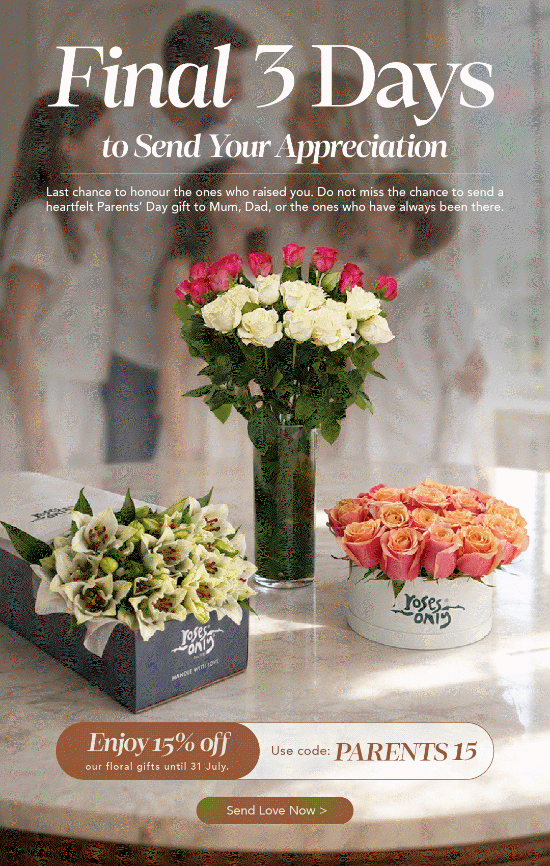 Roses Only Singapore | Parents' Day