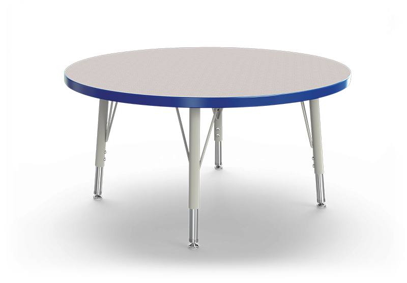 Jonti-Craft® Berries® 42"Dia. Round Activity Table, 24" - 31" Leg Height - Blue