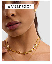 Rouge Noir Waterproof Gold Link Necklace