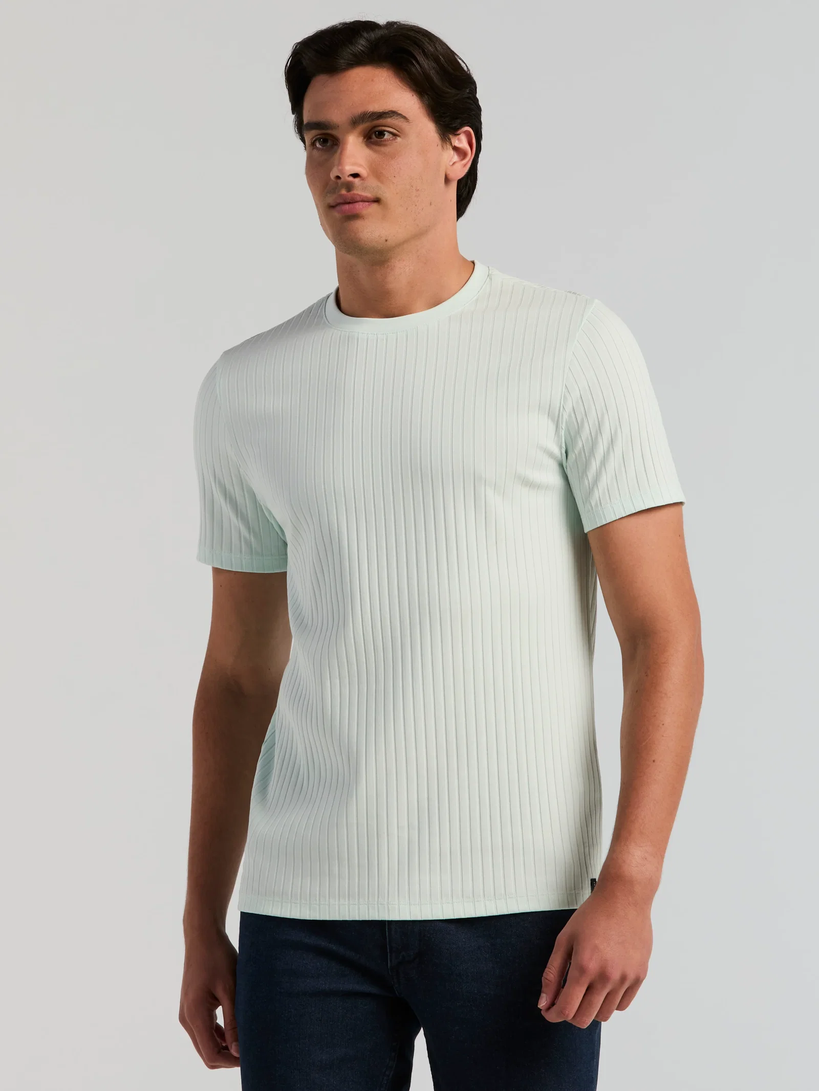 Ribbed Crew Neck Tee Ribbed Crew Neck Tee