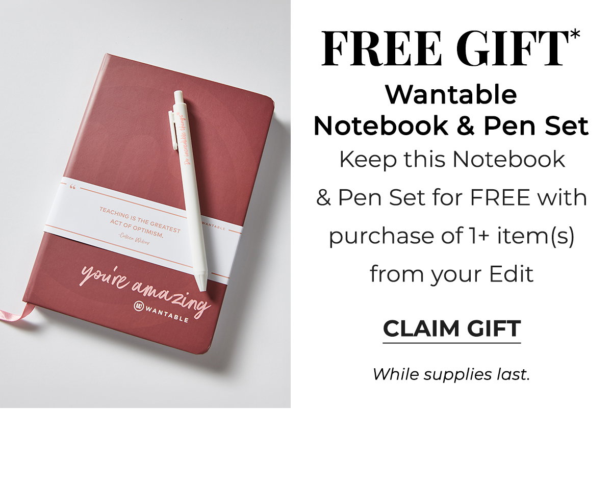 Claim your FREE Notebook & Pen Set