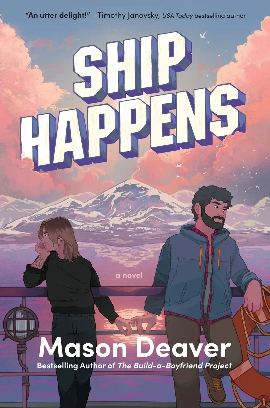 Mason Deaver celebrates SHIP HAPPENS with Page Powars