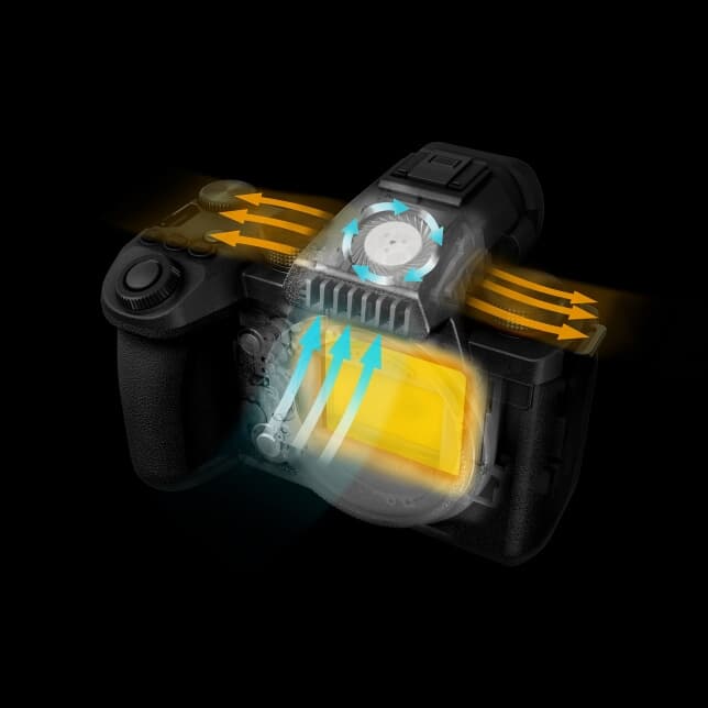 Heat management for unlimited recording time