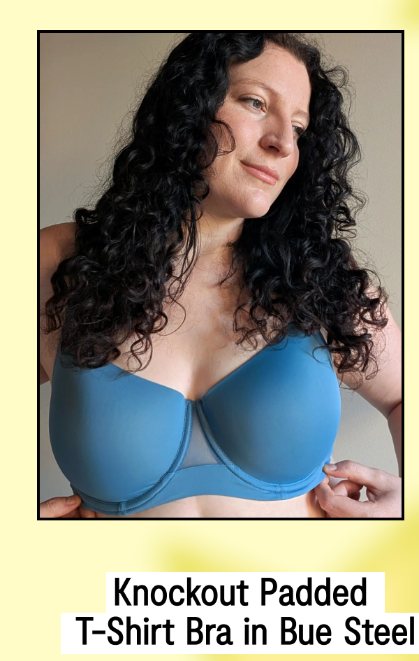 Knockout Padded T-Shirt Bra | Blue Steel | Shop Now