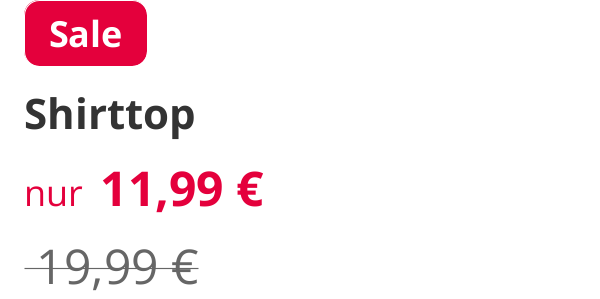 Preisanzeige der SALE Empfehlung 2