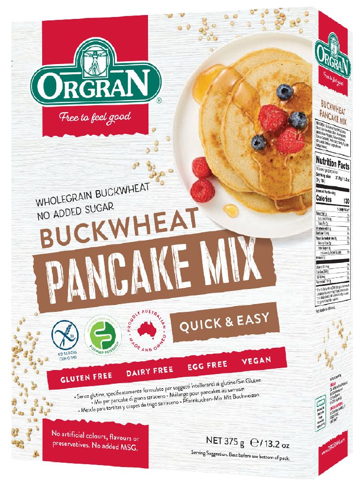 Image of Orgran Gluten Free Buckwheat Pancake Mix 375g