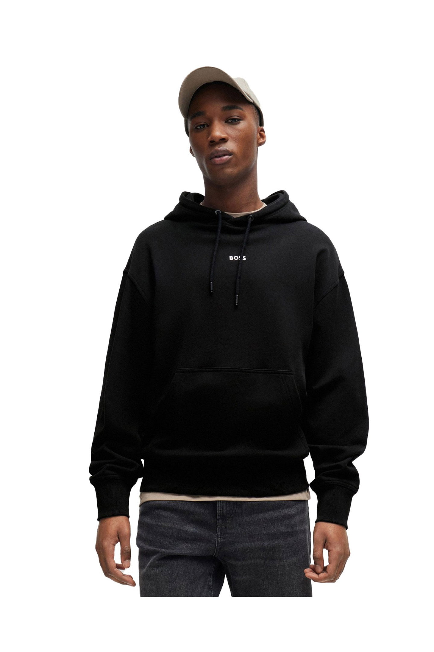 Sweat ML capuche coton Hugo boss (Taille : L)