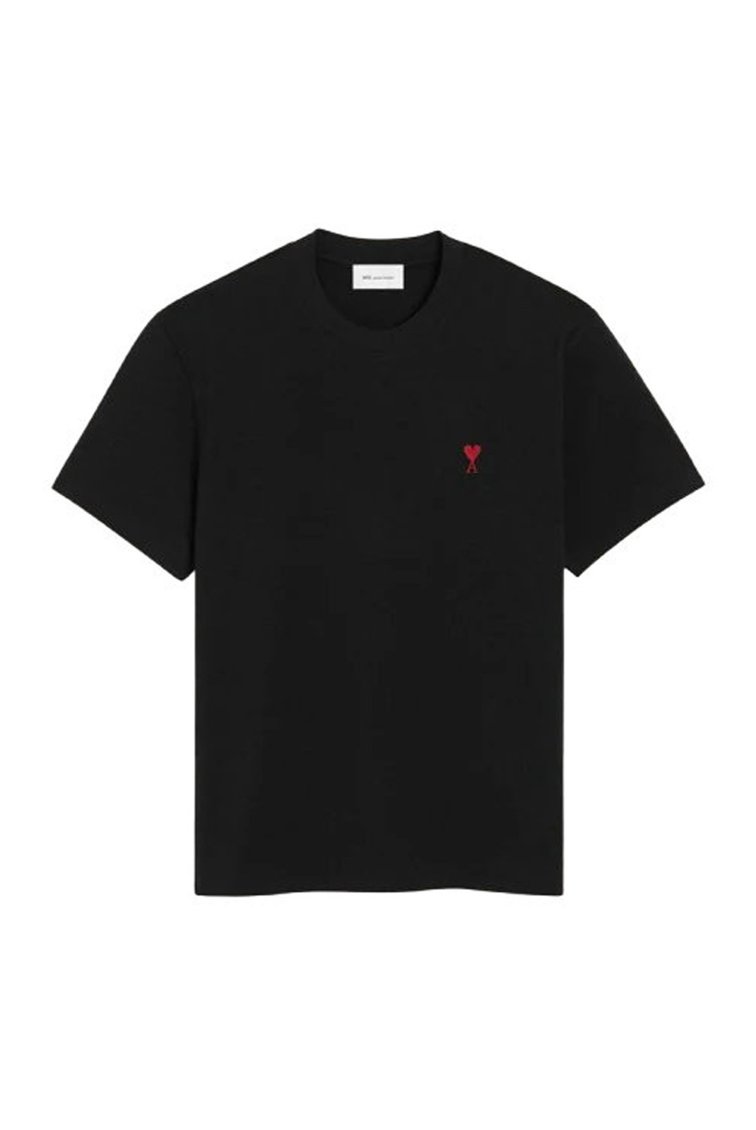 T-shirt Noir Ami de Coeur Rouge en Coton (Taille : XL)