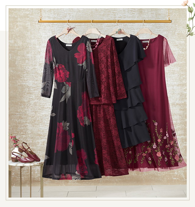 Special Occasion Dresses hanging shot