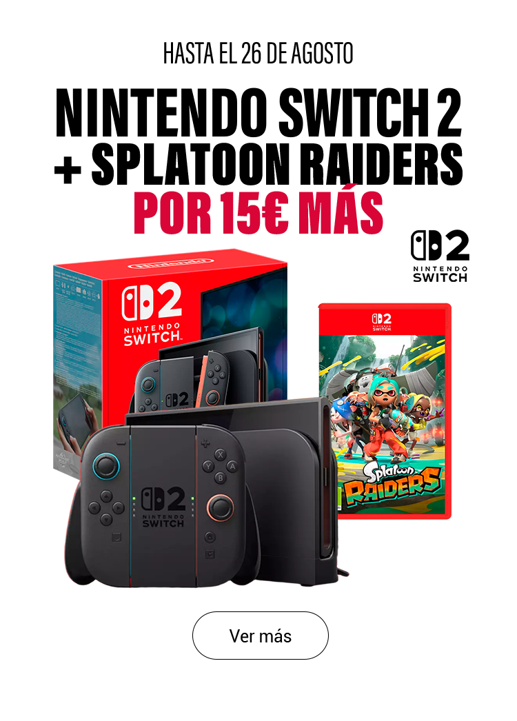 Nintendo Switch 2 + Splatoon Raiders por 15€ más