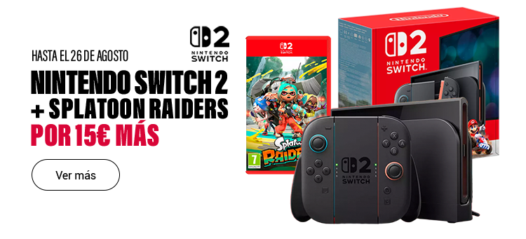 Nintendo Switch 2 + Splatoon Raiders por 15€ más