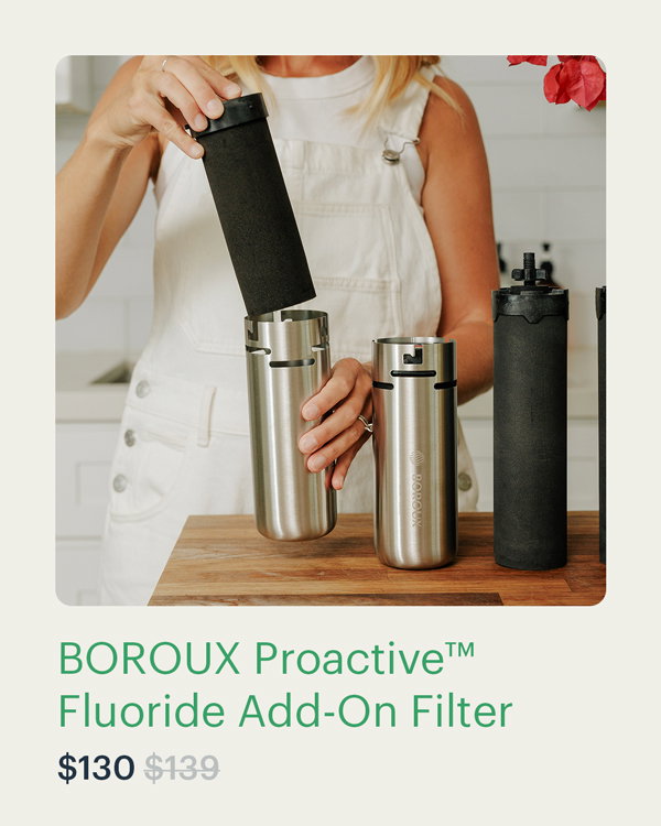 BOROUX Proactive™ Fluoride Add-On Filter