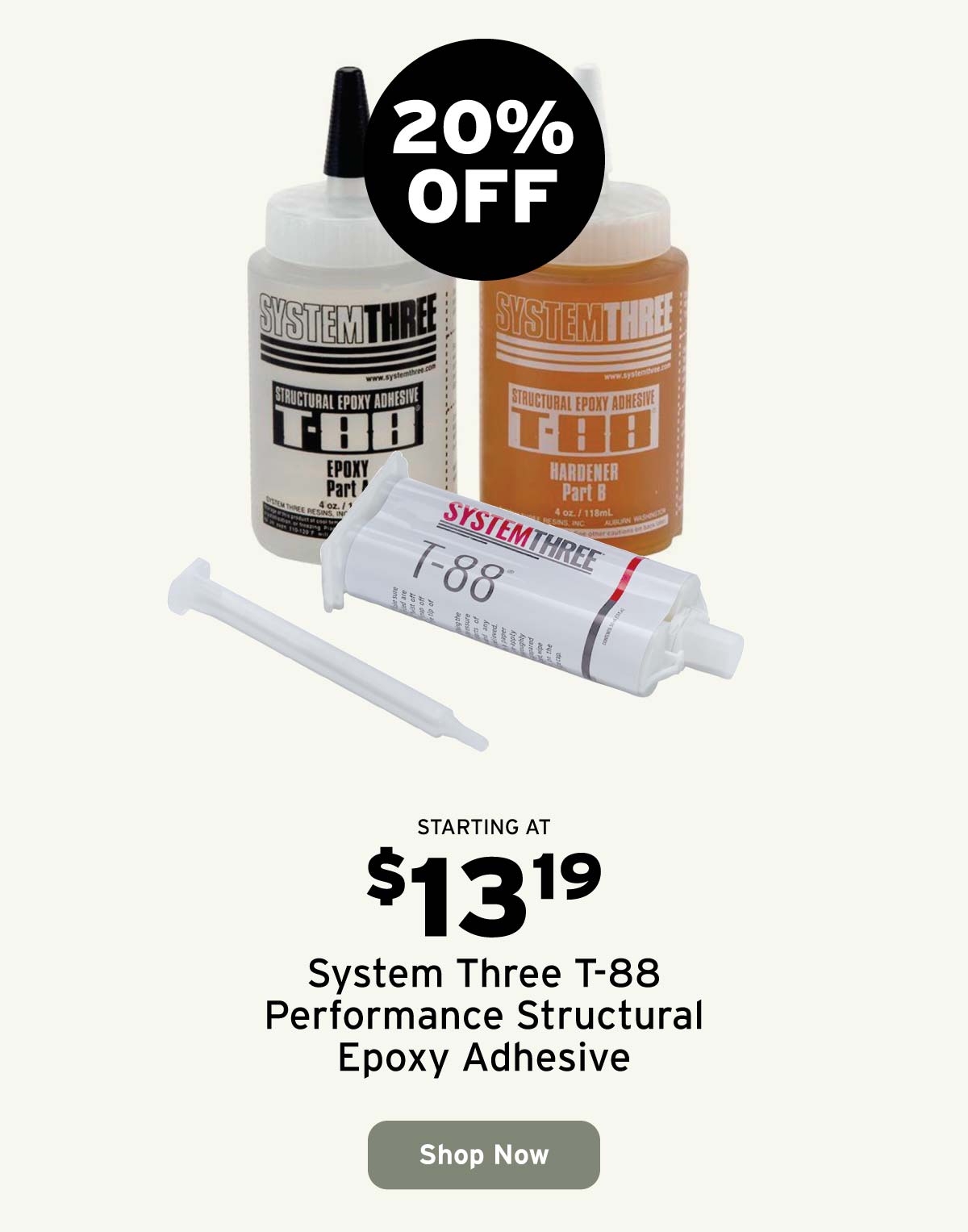 System Three T-88 High Performance Structural Epoxy Adhesive