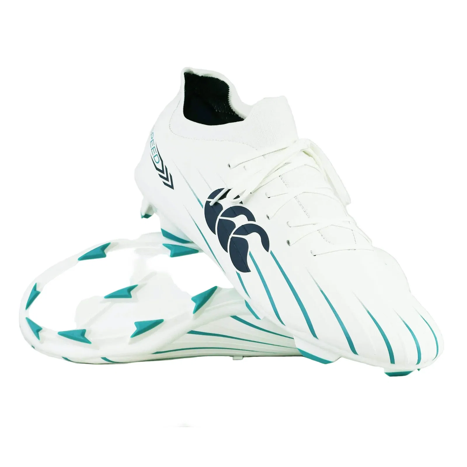Image of Canterbury Speed Falcon 2.0 Pro FG - White/Baltic Green