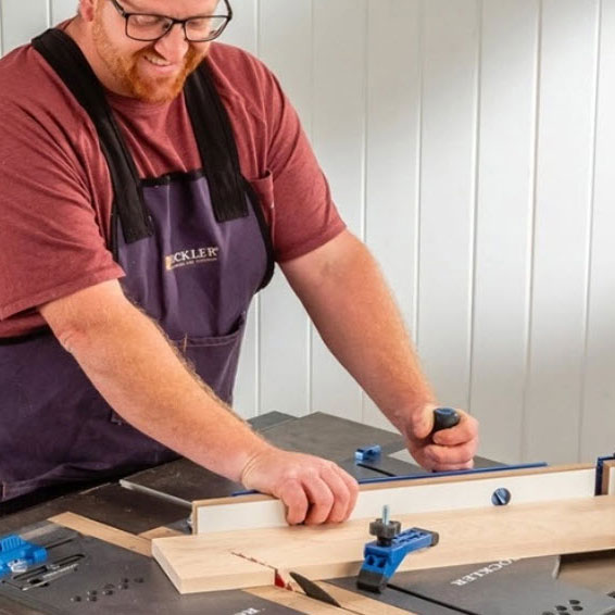 Making a table saw cut