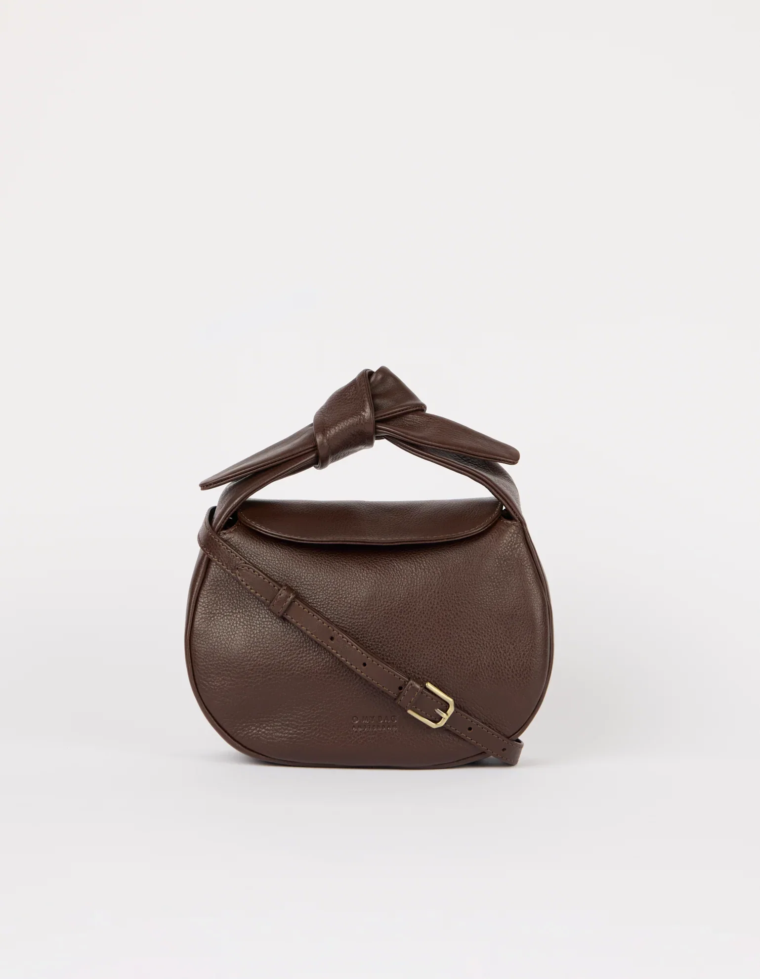 Image of Coco Croissant - Chocolate Soft Grain Leather