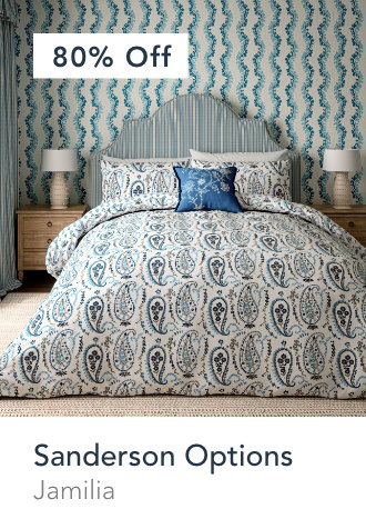 Save 80% Sanderson Jamilia Bedding in Blue