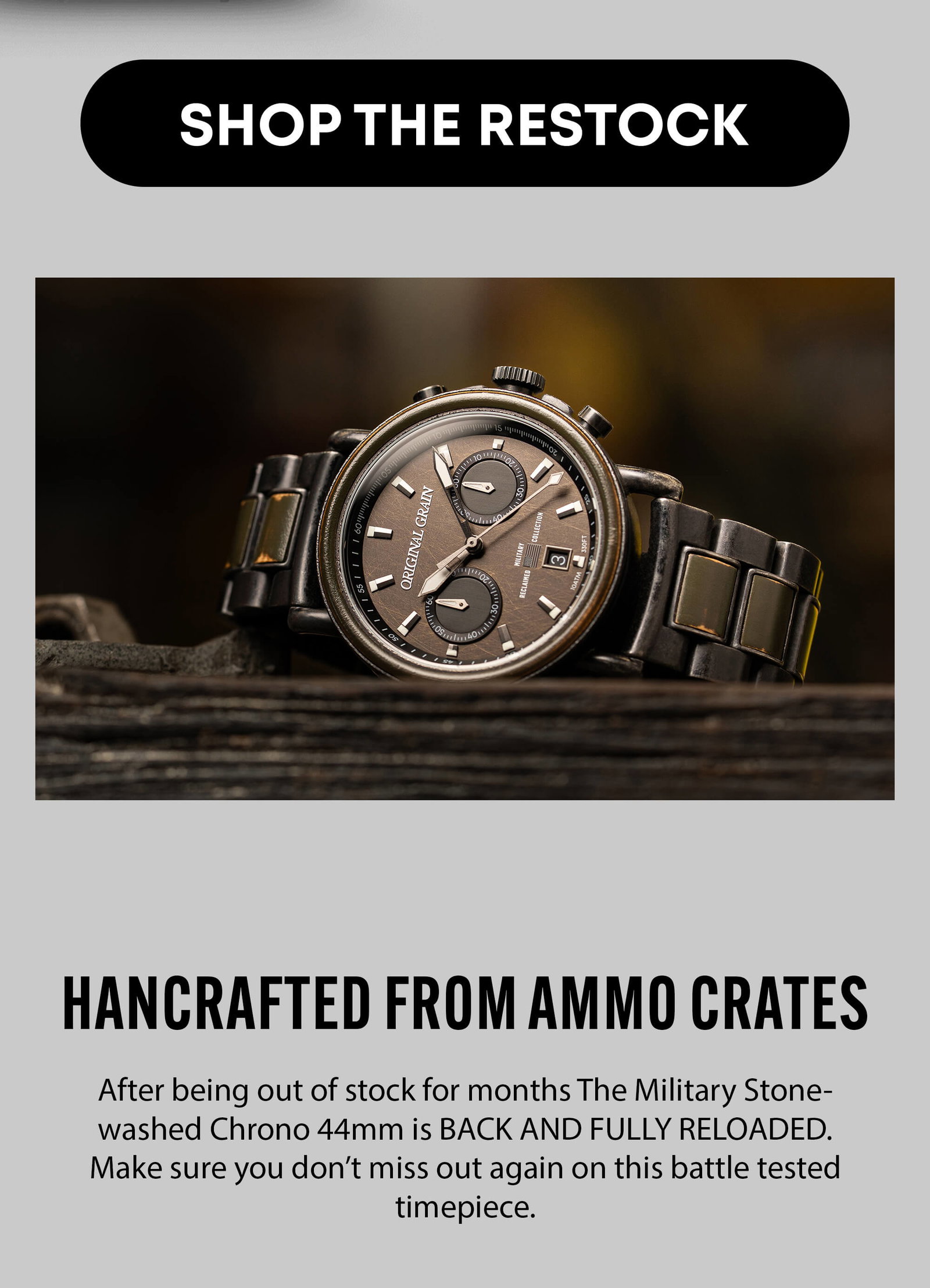 BACK IN STOCK 