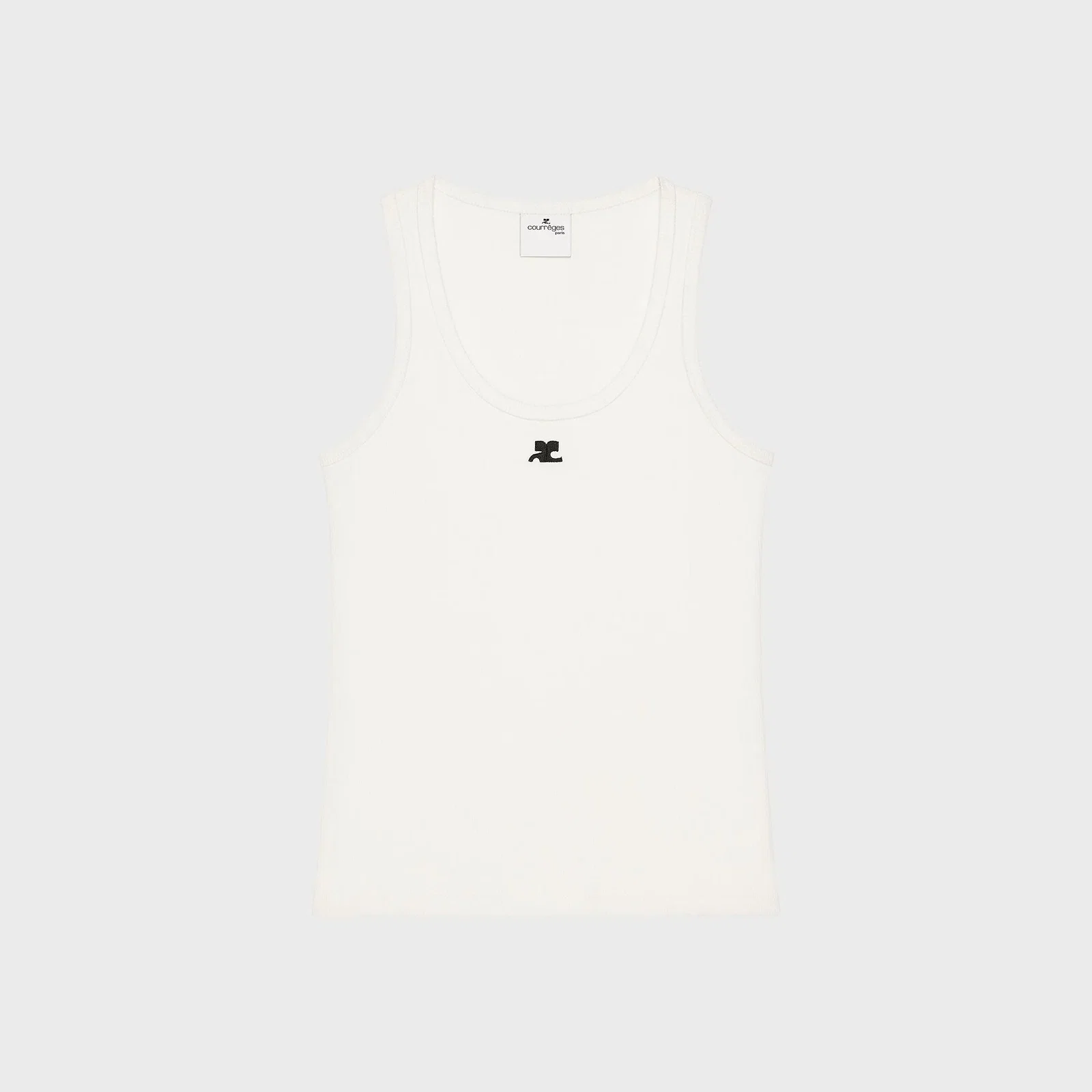 Image of Courrèges 90's Rib Tank Top - Heritage White