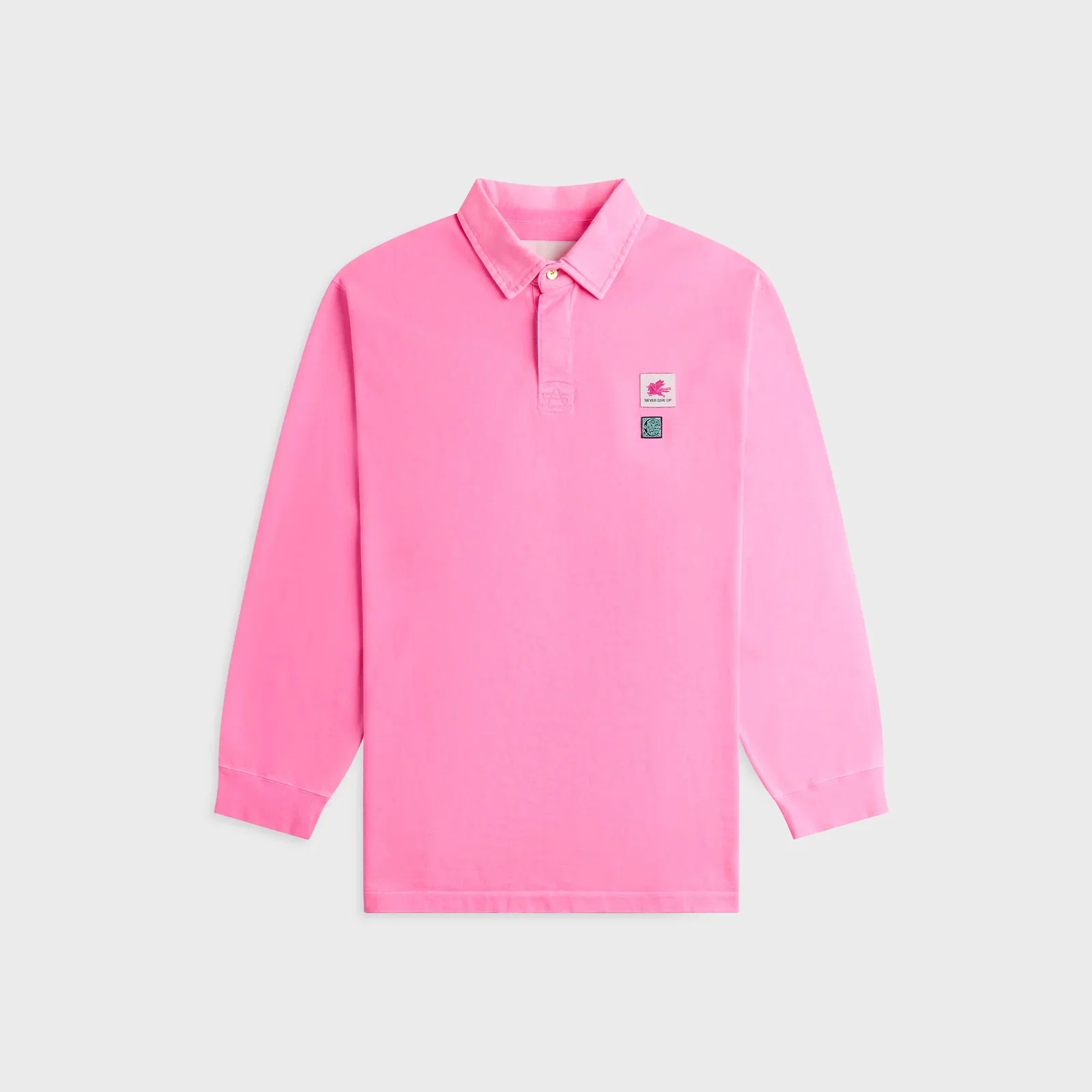 Image of Conner Ives Neon Rugby Shirt - Pink