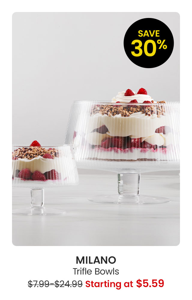 Glass trifle bowls