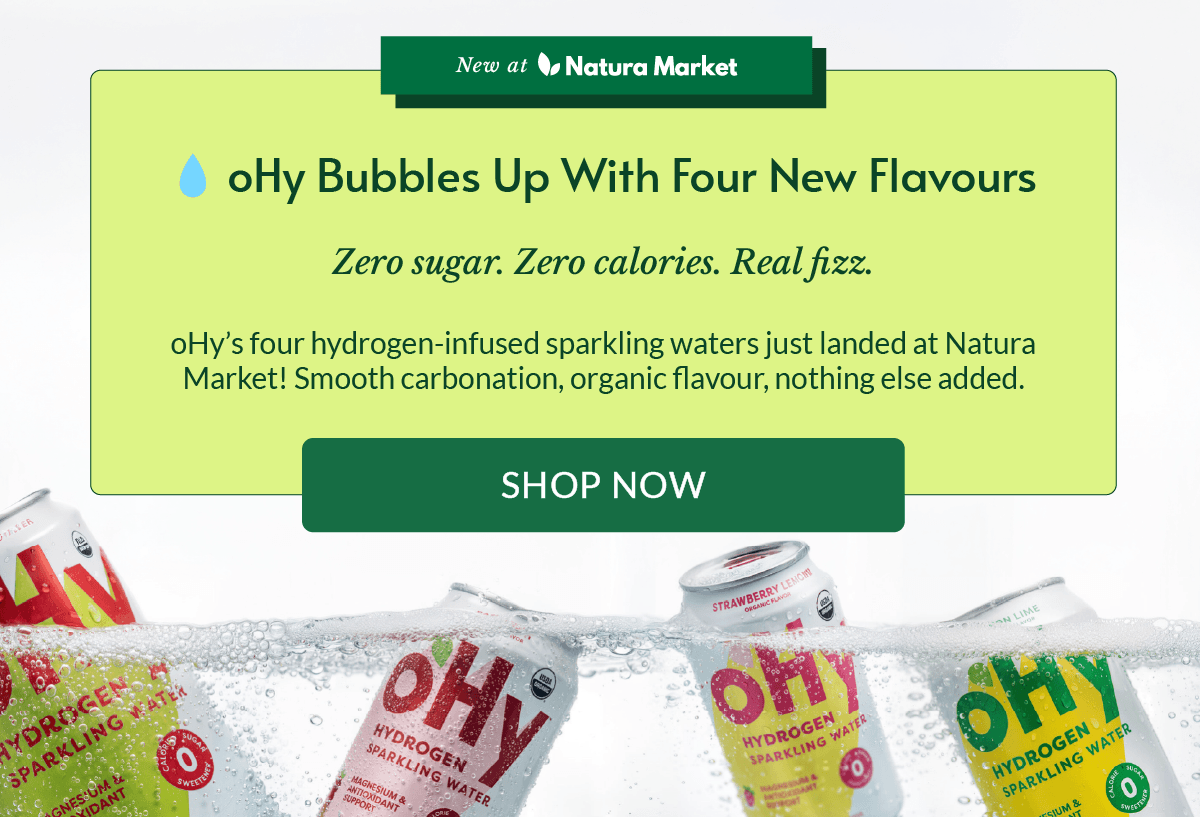 PRODUCT BANNER / oHy Sparkling Water / New Launch