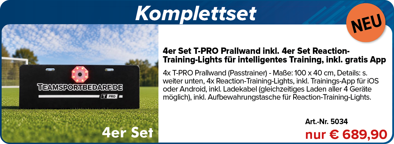 NEU! Komplettset Prallwand Reaction Training Lights