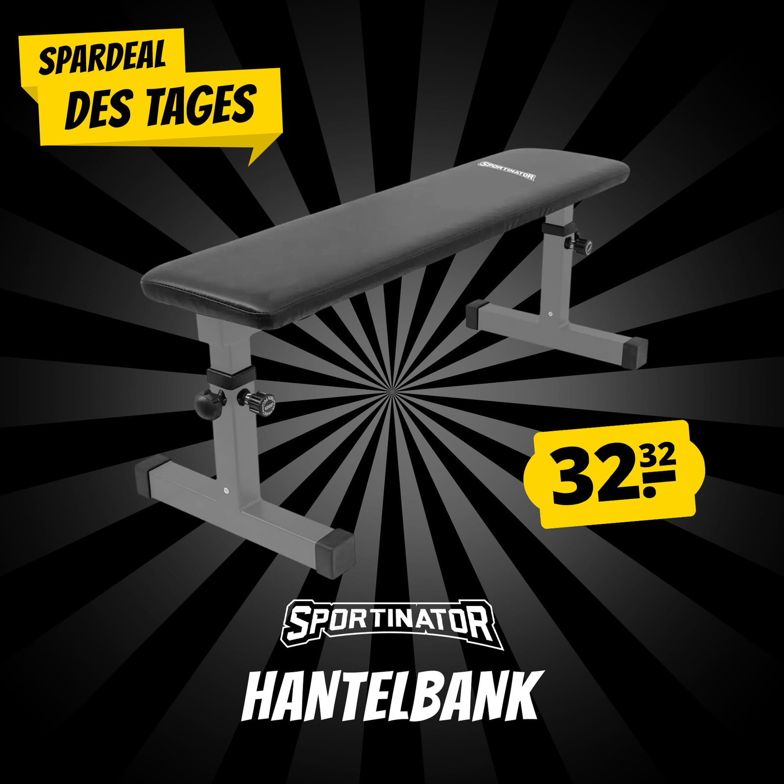 Spardeal des Tages: Sportinator Hantelbank
