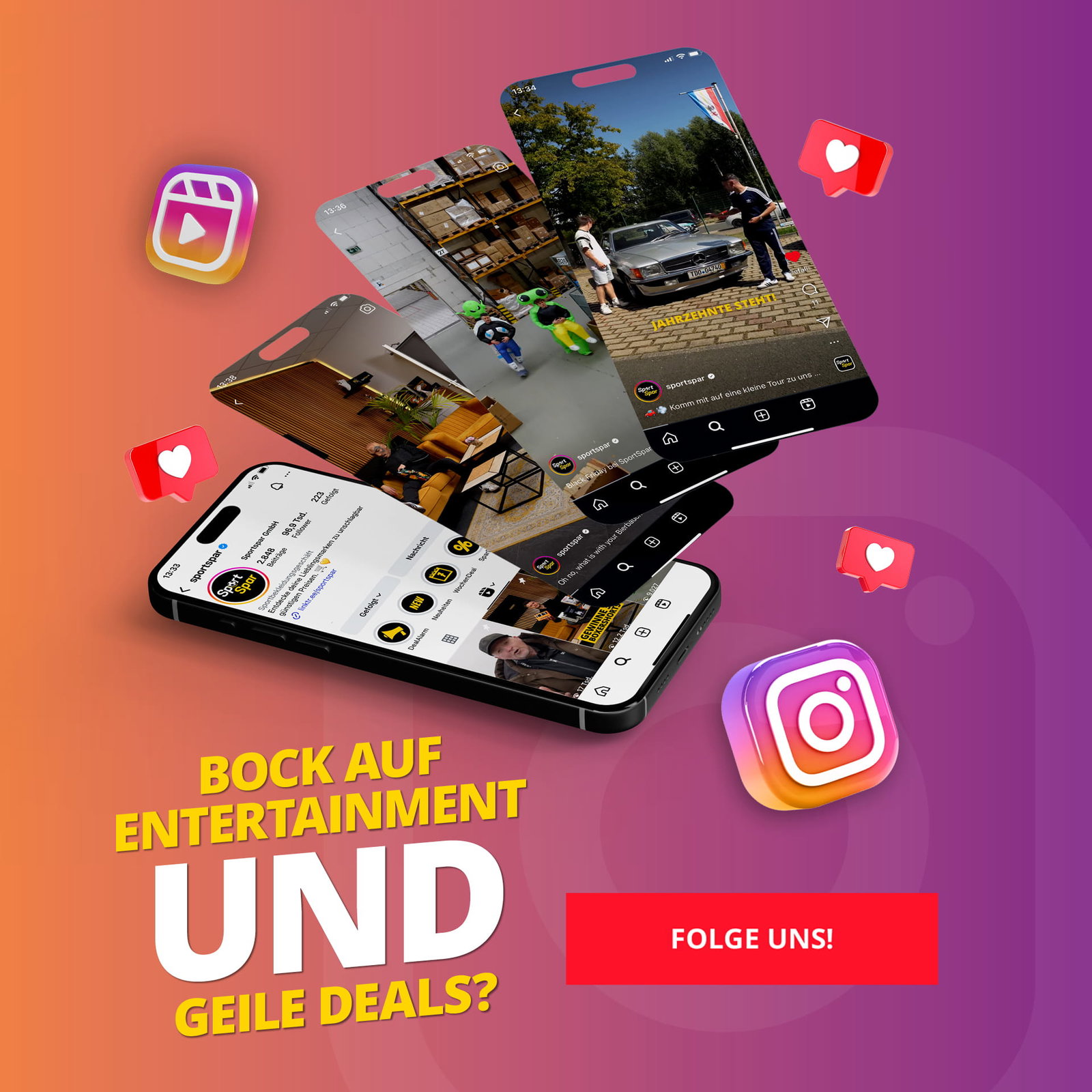 Folge uns auf Instagram!