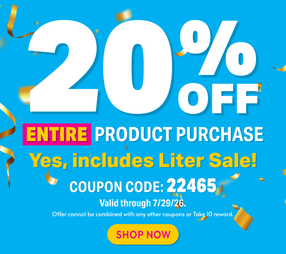 TAKE 20% OFF ENTIRE PRODUCT PURCHASE, INCLUDING SALE, WITH CODE 22465