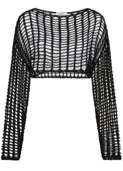 Black Shadow Grid Jumper