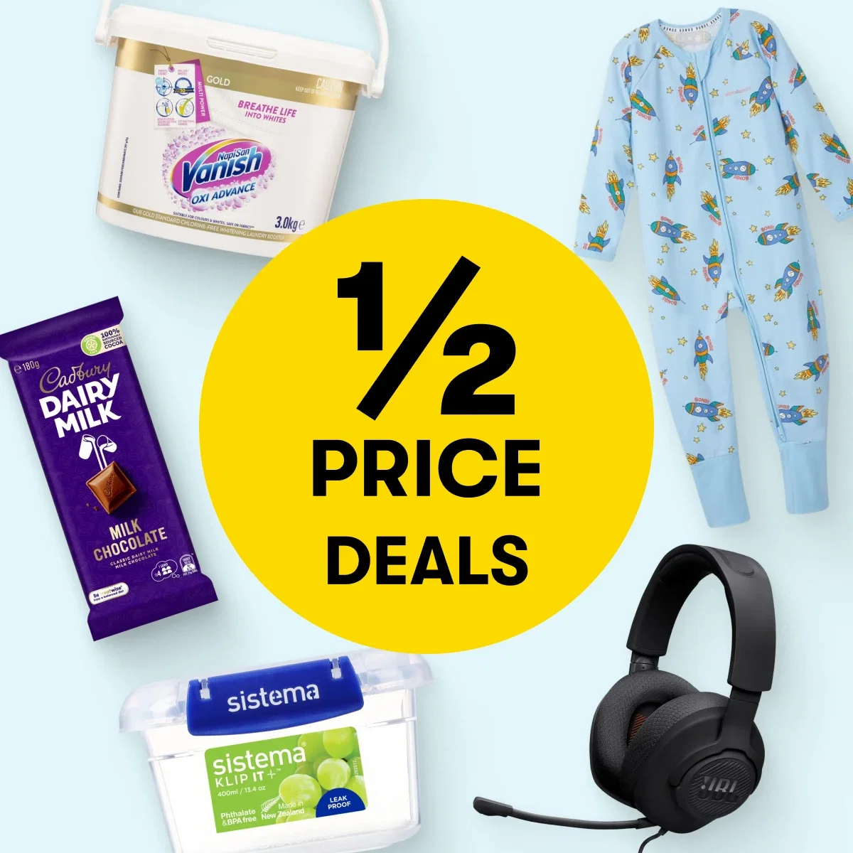 1/2 PRICE DEALS